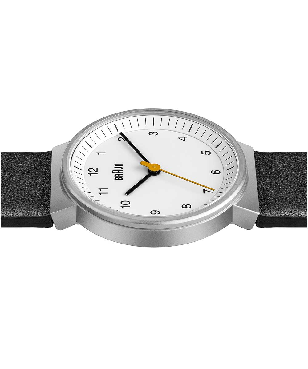 BRAUN(ブラウン)腕時計 BN0031WHBKL ブラックレザー 白文字盤