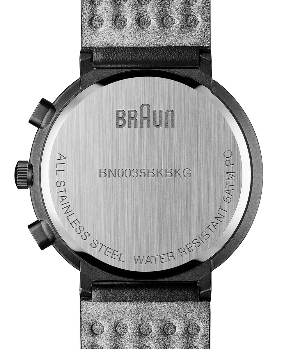 BRAUN WATCH CHRONOGRAPH BLACK LEATHER BN0035BKBKG（ブラウン腕時計 クロノグラフ ブラックレザーベルト）