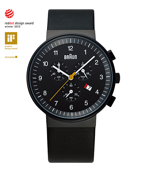 BRAUN WATCH CHRONOGRAPH BLACK LEATHER BN0035BKBKG（ブラウン腕時計 クロノグラフ ブラックレザーベルト）